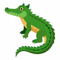 cartoon crocodile with a smile