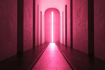 Obraz premium A neon-lit AI sanctuary where digital saints encoded in holograms guide lost souls through cyberspace