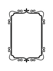 Square vector border frame design.