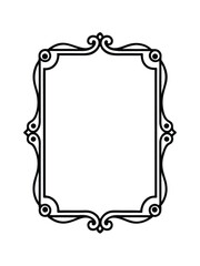 Square vector border frame design.
