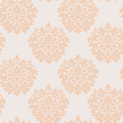 luxury seamless pattern with floral elements
