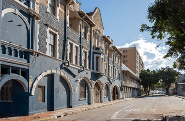 South Africa. Port Elizabeth Gqeberha. Historic building facade, colonial style architecture.