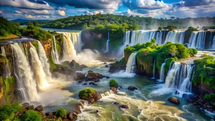 Fototapete Iguazu Falls Panorama © Vitaliy