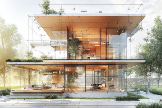 A diagram of the Modulor, architectural and technical, design theme