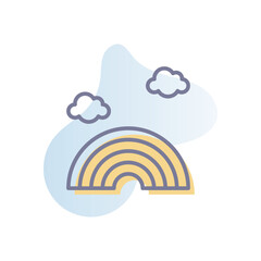 Fototapeta premium Rainbow Vector icon