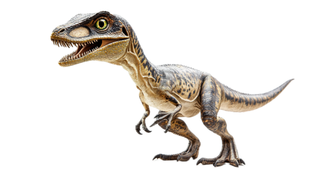 Dynamic dinosaur encounter jurassic region wildlife illustration studio setting side view prehistoric conceptual imagery