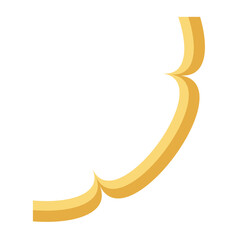 Islamic border ornament edge gold color