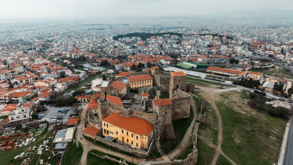 Obraz premium Establishing View of Thessaloniki, waterfront, Greece