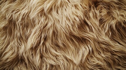 Fototapeta premium Close-Up of Natural Textured Fur in Warm Brown Tones