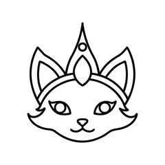 tiara with cat head