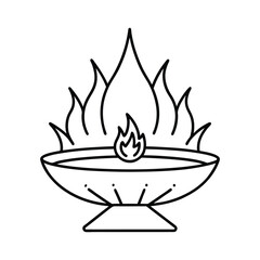 sacred fire pit