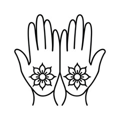 mehndi hands