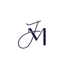 J M Initial Monogram Logo design