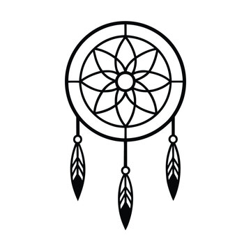 dreamcatcher with feathers