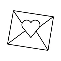 envelope with heart