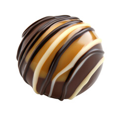 Delicious cho te truffle with caramel filling, drizzled with dark and white cho te. Perfect for dessert lovers and special occasions