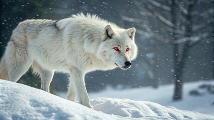 Obraz premium gray wolf portrait