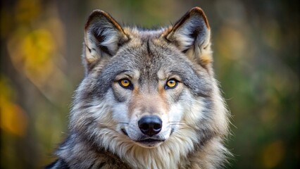 gray wolf portrait