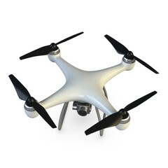 Illustration 3D Generic Drone Camera Quadcopter