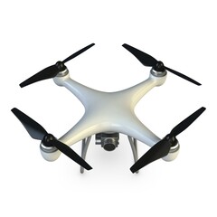 Illustration 3D Generic Drone Camera Quadcopter