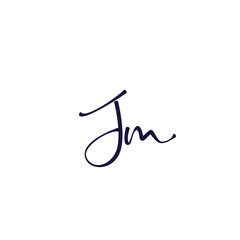 J M Initial Monogram Logo design