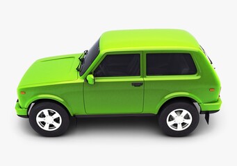Illustration 3D Generic Compact Sport Utility Vehicle