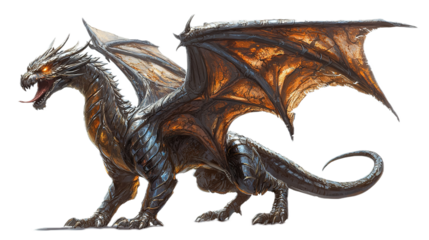 Epic dragon encounter in a fantasy realm digital art majestic environment dynamic perspective adventure concept