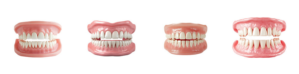 Obraz premium Set of Upper and Lower Dentures – Medical Teeth Model