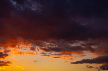 Sunset and wonderful sky colors	
