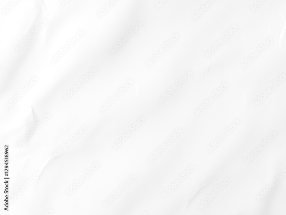 Aufkleber crumpled white paper background with subtle texture and soft shadows