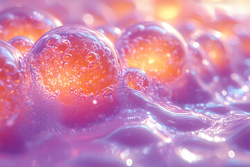 Abstract Lava Lamp Motion – Rainbow Fluid Dynamics Background