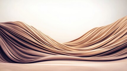 Obraz premium Elegant Abstract Golden Waves Luxury Fabric Texture Background