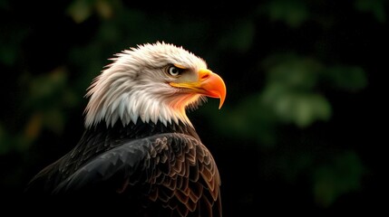 Obraz premium Majestic Bald Eagle Portrait Wild Bird Nature Wildlife Photography