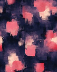 Obraz premium Abstract Pink Purple Beige Impasto Painting Dark Background