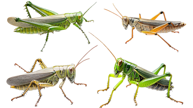 Insect behavior analysis grasshoppers and crickets natural habitat macro photography close-up biodiversity study