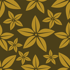Fototapeta premium Flower Ikat ethnic tribal seamless pattern, flower seamless wallpaper. Ethnic Ikat abstract background art. llustration for greeting cards, printing and other design project