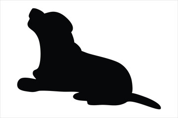 dog silhouette, dog Vector illustration, dog icon