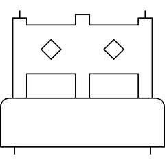 Accomodation icon single vector illustration