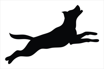 dog silhouette, dog Vector illustration, dog icon