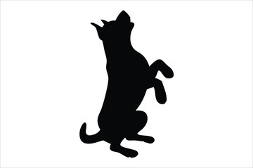 dog silhouette, dog Vector illustration, dog icon