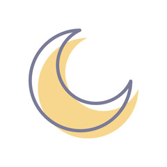 Obraz premium Moon Vector icon