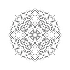 minimal and simple mandala design for adults