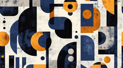 Abstract geometric shapes, textured background, design pattern, possible use for wallpaper, cover, or textile