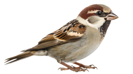 Charming sparrow bird in close-up natural habitat wildlife photography detailed view avian beauty