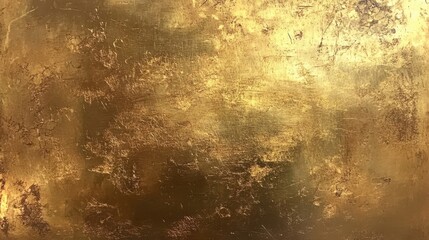 Obraz premium Textured gold surface with rich metallic patina and abstract design