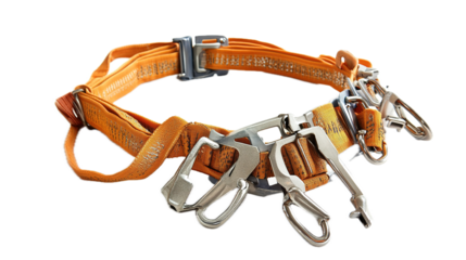 Climbing gear preparation outdoor adventure equipment showcase natural environment close-up view safety and performance concepts