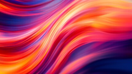 Fototapeta premium Vibrant waves of colorful abstract patterns create a dynamic visual energy, full of movement and creativity.