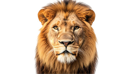 Fototapeta premium Photo Majestic Lion Portrait Wildlife King Animal Big Cat Mane Fur