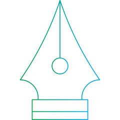 Fountain Pen icon single vector illustration