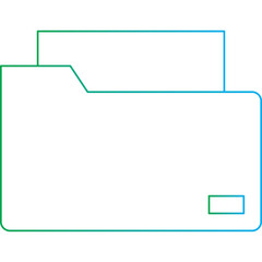 Folders icon single vector illustration